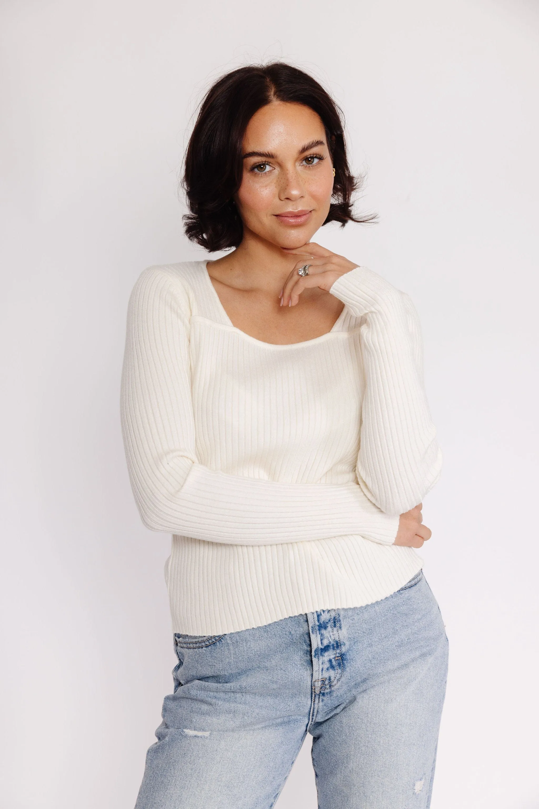 Mara Sweater in Ivory