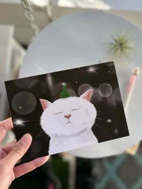 Merry Catmas Holiday Greeting Card