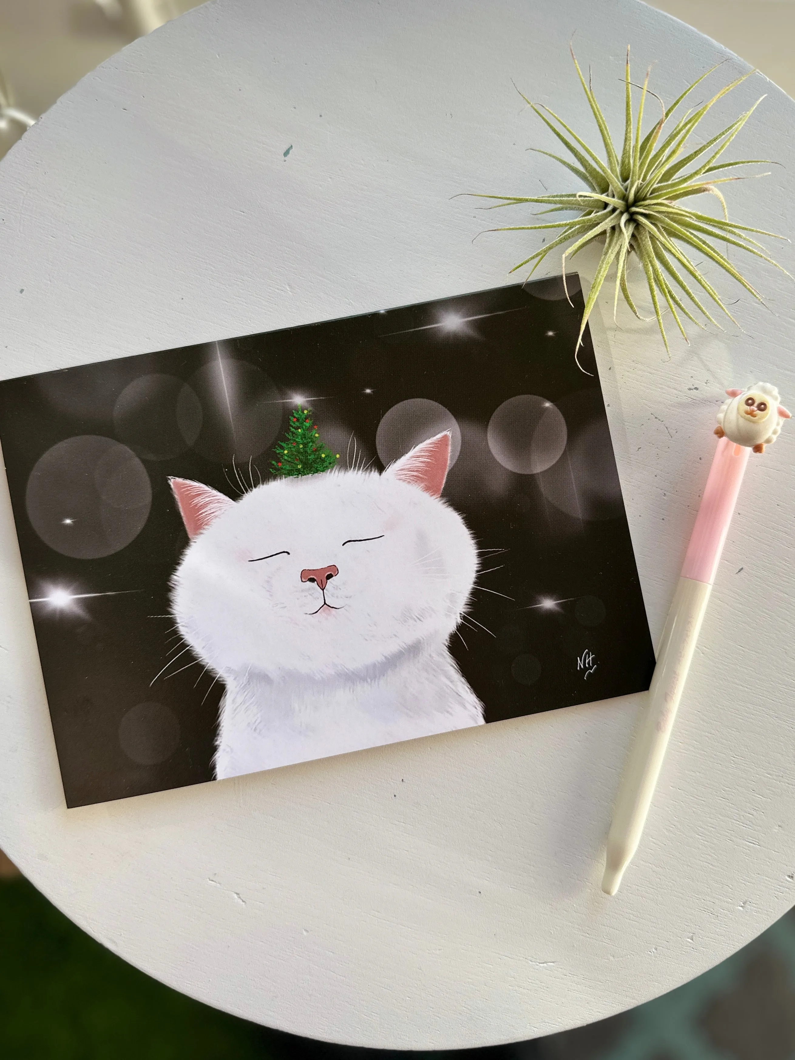 Merry Catmas Holiday Greeting Card