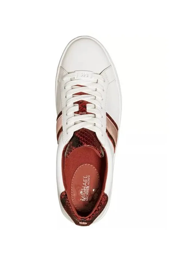 Michael Kors Irving Red & Rose Stripe Lace Up