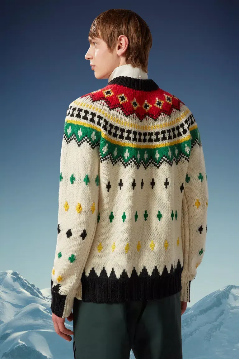 MONCLER  |Alpaca & Wool Jacquard Sweater