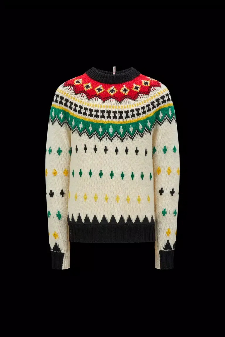 MONCLER  |Alpaca & Wool Jacquard Sweater