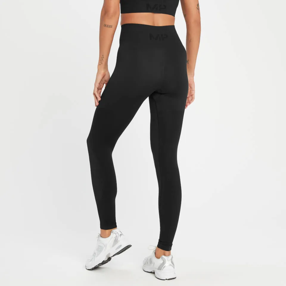 MP Women's Tempo Tonal Seamless Leggings - Black - XL | Coggles