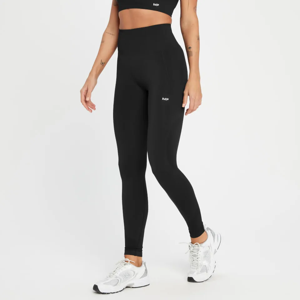 MP Women's Tempo Tonal Seamless Leggings - Black - XL | Coggles