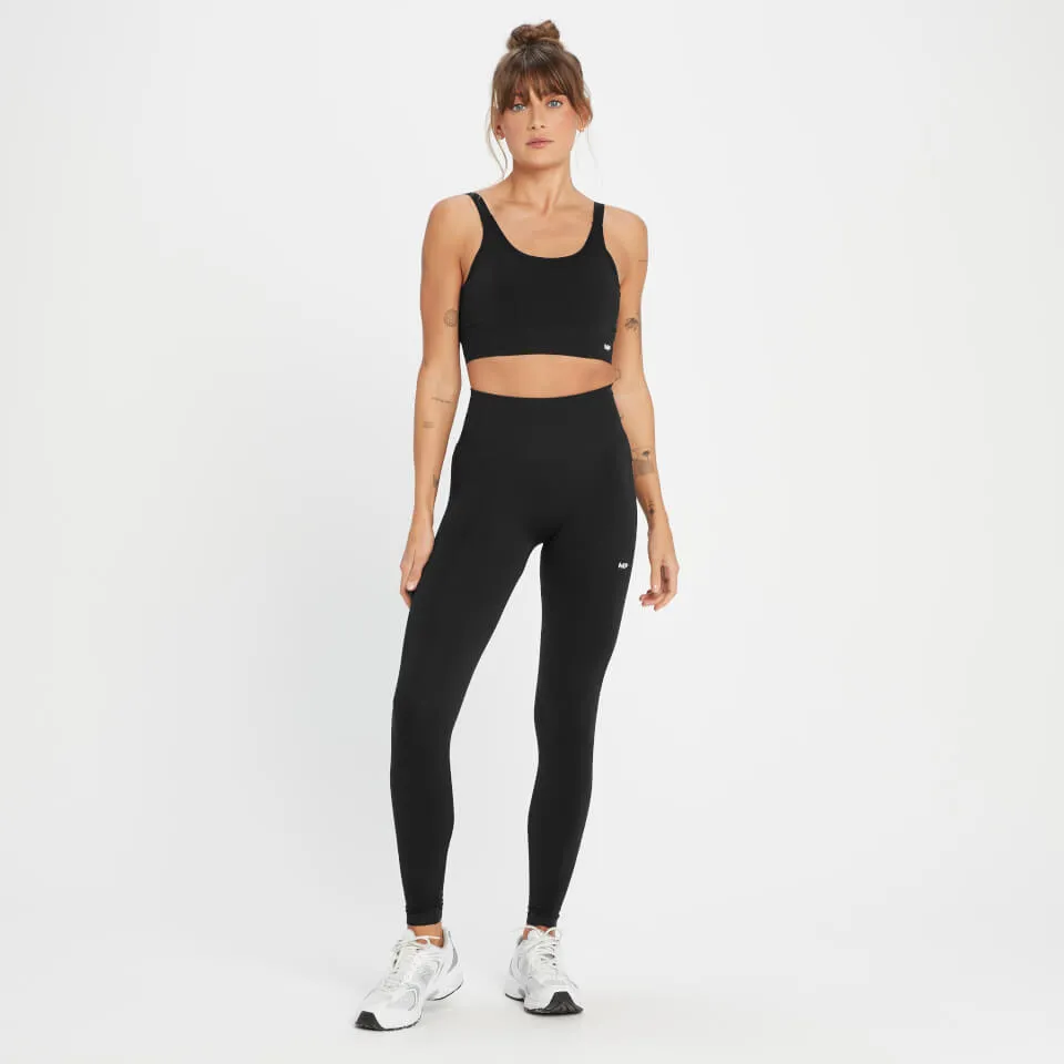 MP Women's Tempo Tonal Seamless Leggings - Black - XL | Coggles