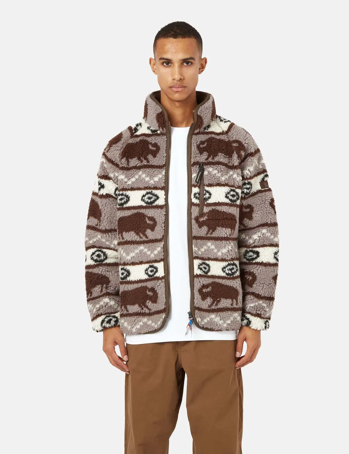 Mt. Buffalo Fleece Jacket - Brown