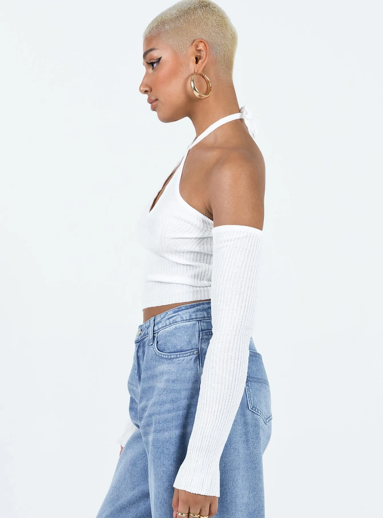 Nardoo Off The Shoulder Top Bone