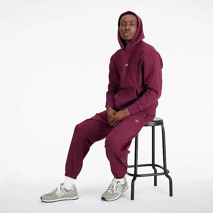 NEW BALANCE Athletics Remastered Graphic French Terry Hoodie Deep Nb Burgundy