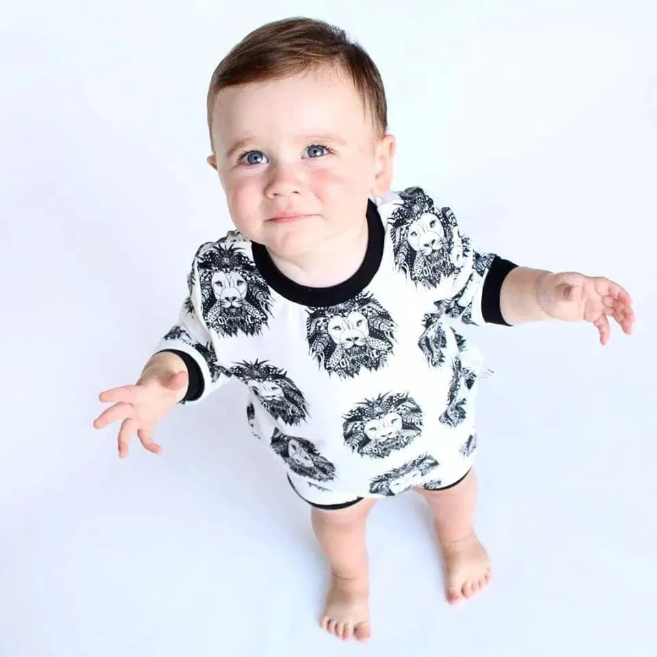 Organic Aztec Lion Long sleeve Child & Baby Top