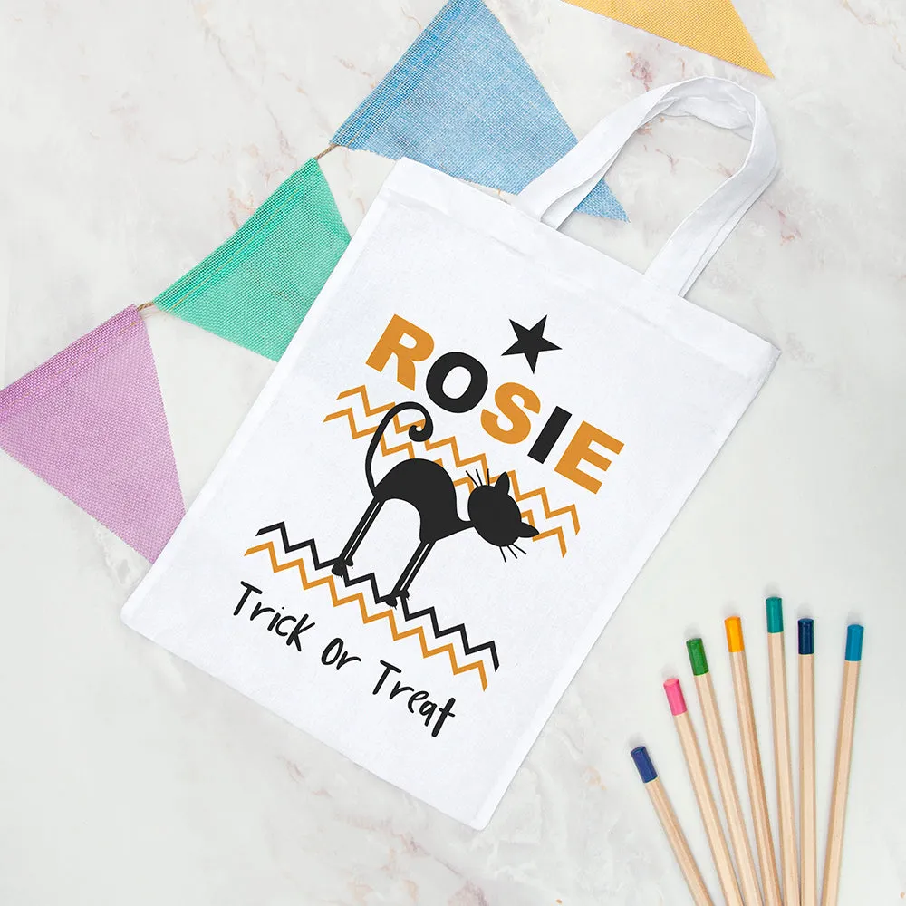 Personalised Halloween Trick or Treat Bag