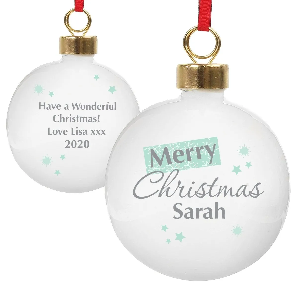 Personalised Snowflake Bauble