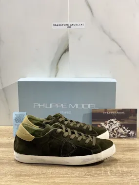 Philippe Model Paris L U Sneaker Uomo Suede Militare 40