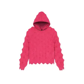 PUNK SPIKE HOODIE: NATTY PINK