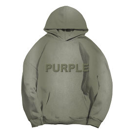 Purple Brand HWT Fleece Po Hoodie (Green) - P401-HWMO124