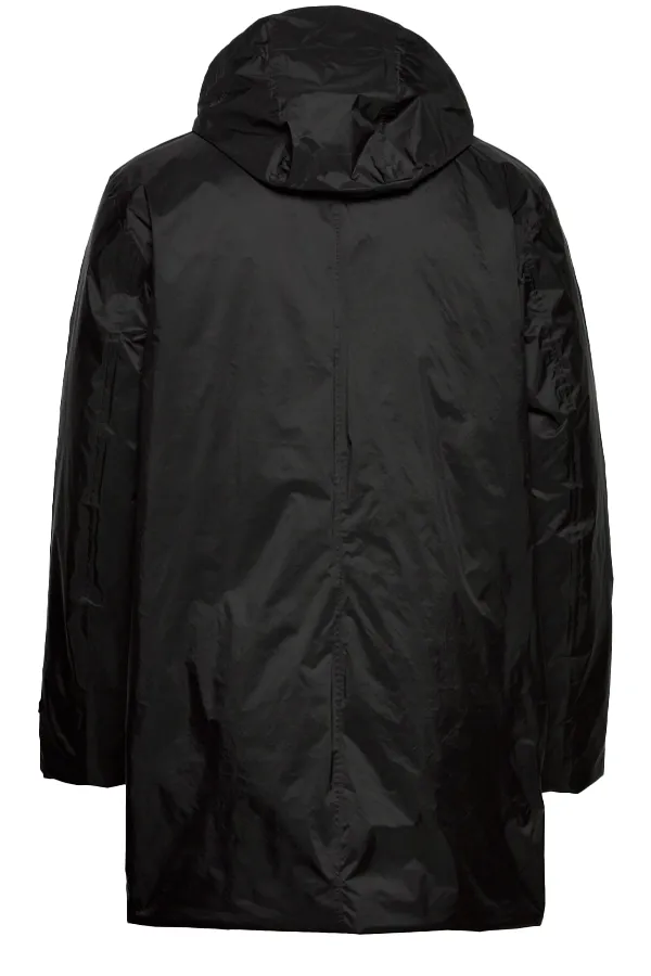 Rains 1548 Padded Nylon Coat Jacket Black