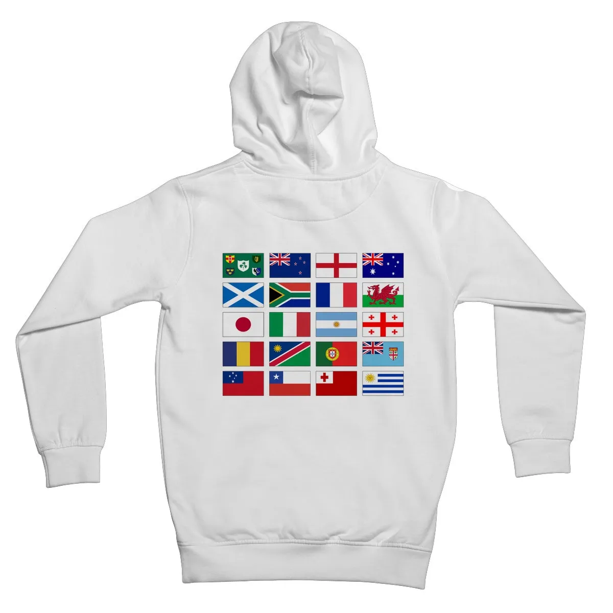 Rugby Chowdown with Backprints Kids Hoodie