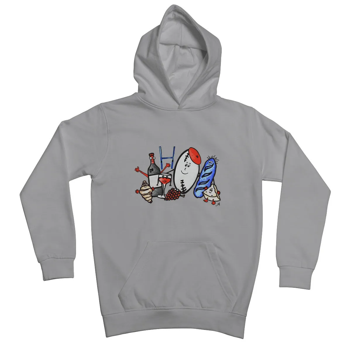 Rugby Chowdown with Backprints Kids Hoodie