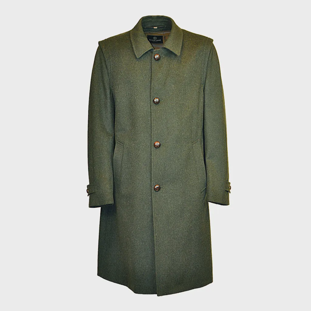 Schneiders Men's Loden Coat Hubertus Oliv Green