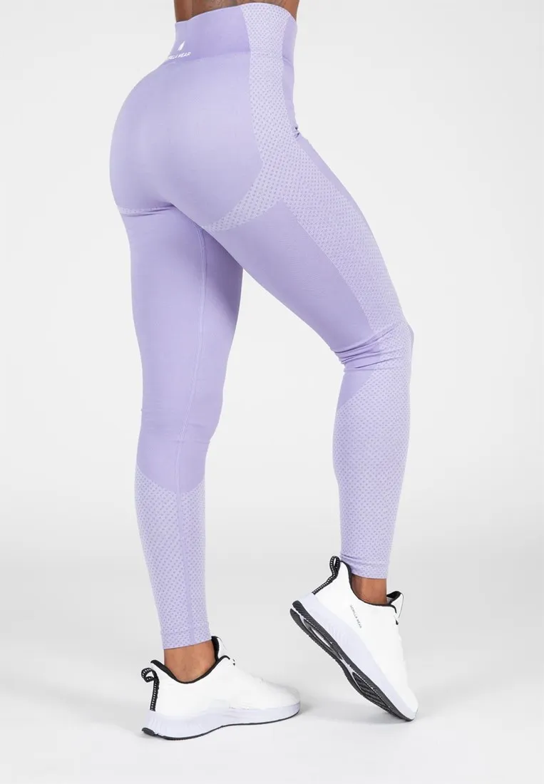 Selah Seamless Leggings - Lilac - L/XL Gorilla Wear