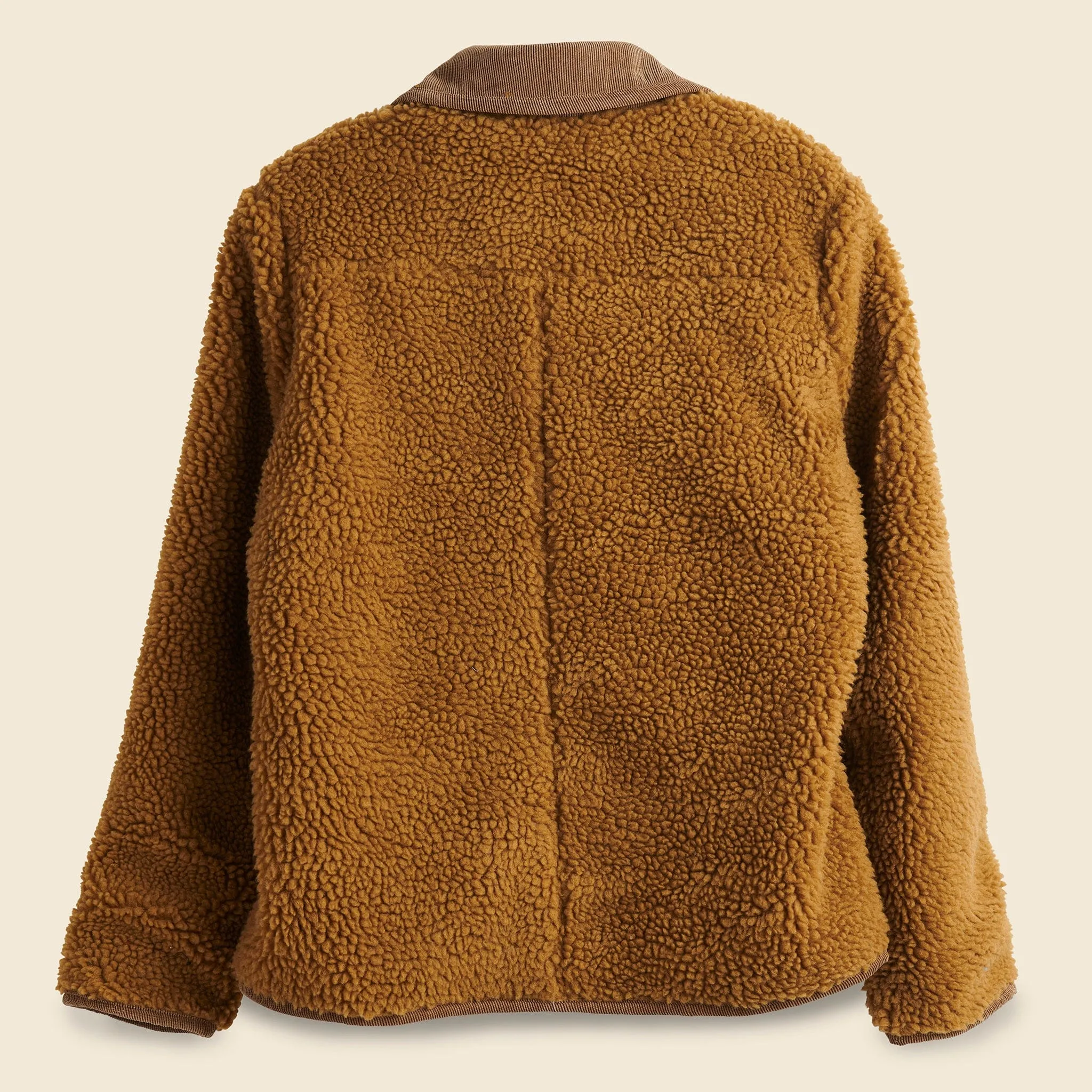 Sherpa Fleece Jacket - Golden Khaki