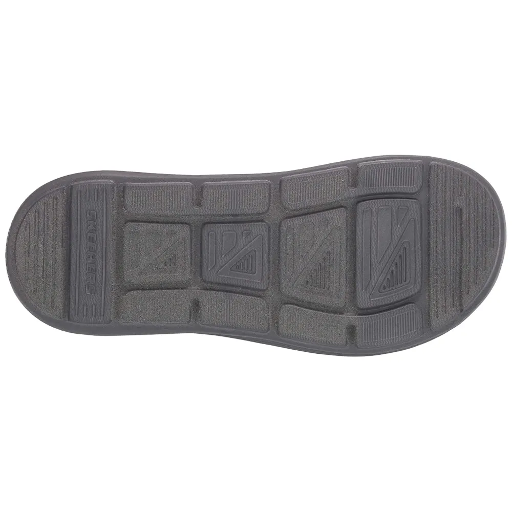 SKECHERS Men's Sargo Reyon Slipper (Charcoal)