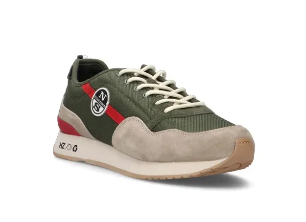 SNEAKERS NORTH SAILS UOMO HORIZON JET MILITARY GREEN-WARM GRAY-RED 015