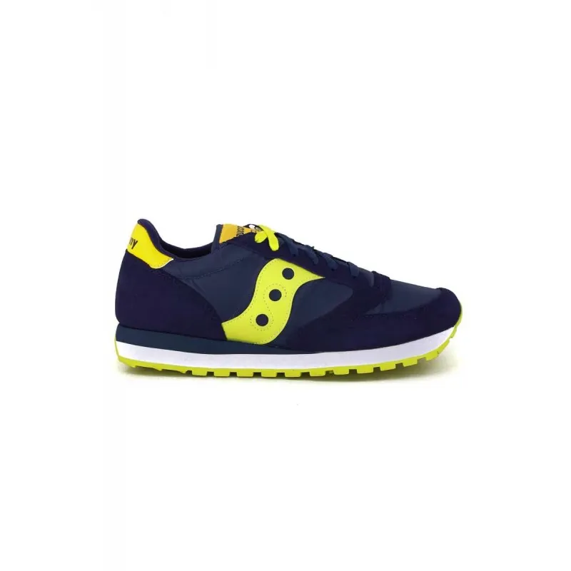 SNEAKERS UOMO JAZZ ORIGINAL IN PELLE E TESSUTO, BLU