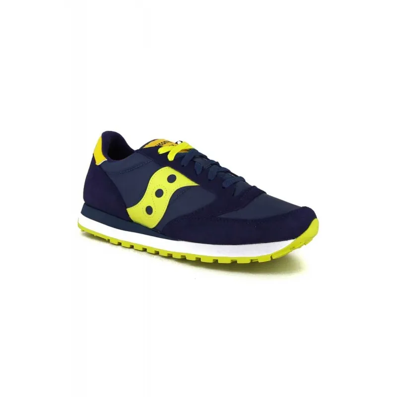 SNEAKERS UOMO JAZZ ORIGINAL IN PELLE E TESSUTO, BLU