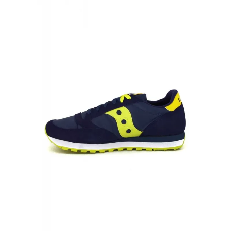 SNEAKERS UOMO JAZZ ORIGINAL IN PELLE E TESSUTO, BLU