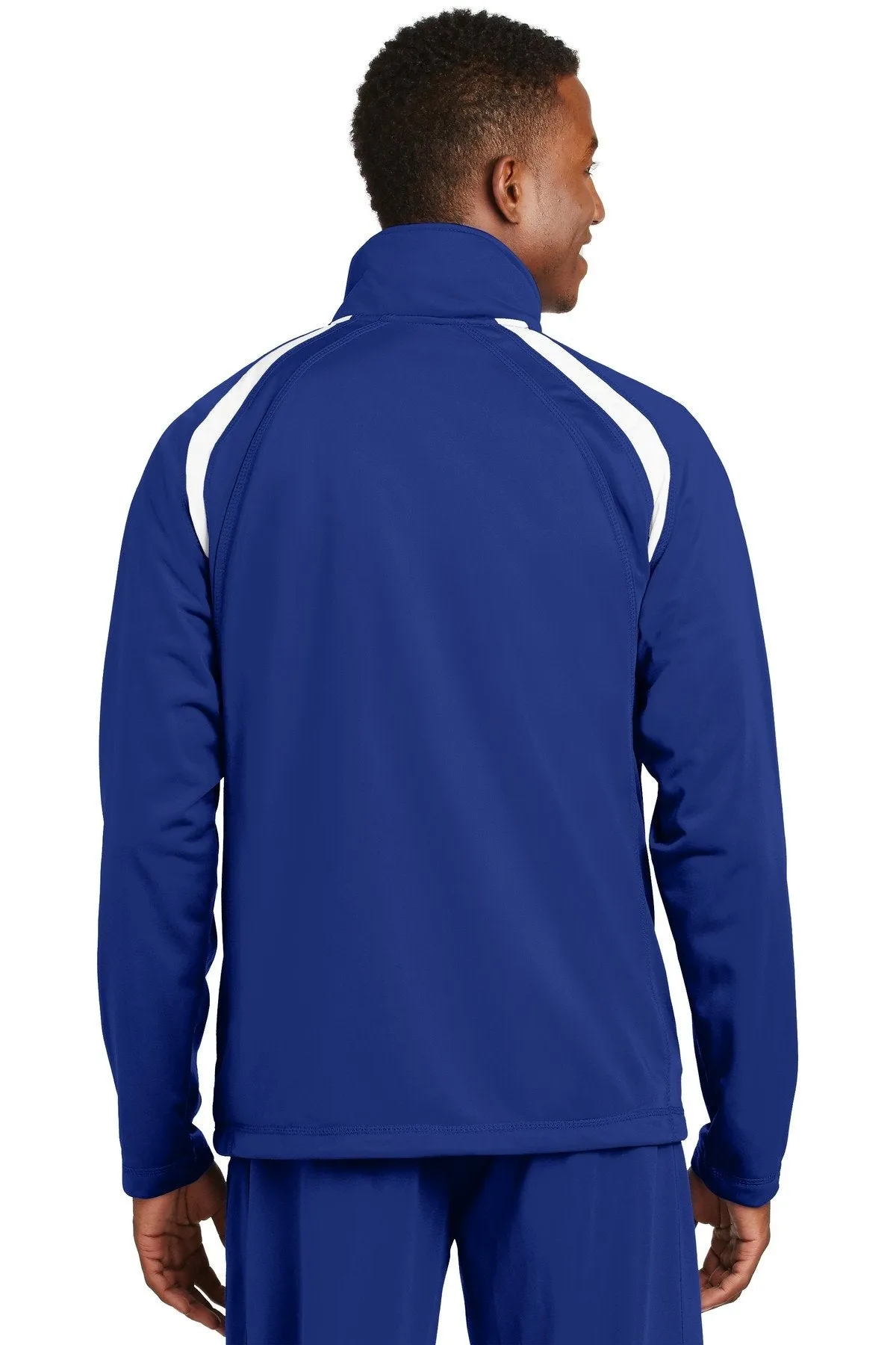 Sport-Tek Tricot Track Jacket JST90 True Royal/White