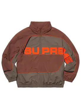 Supreme S Paneled Track Jacket Brown [FW21]