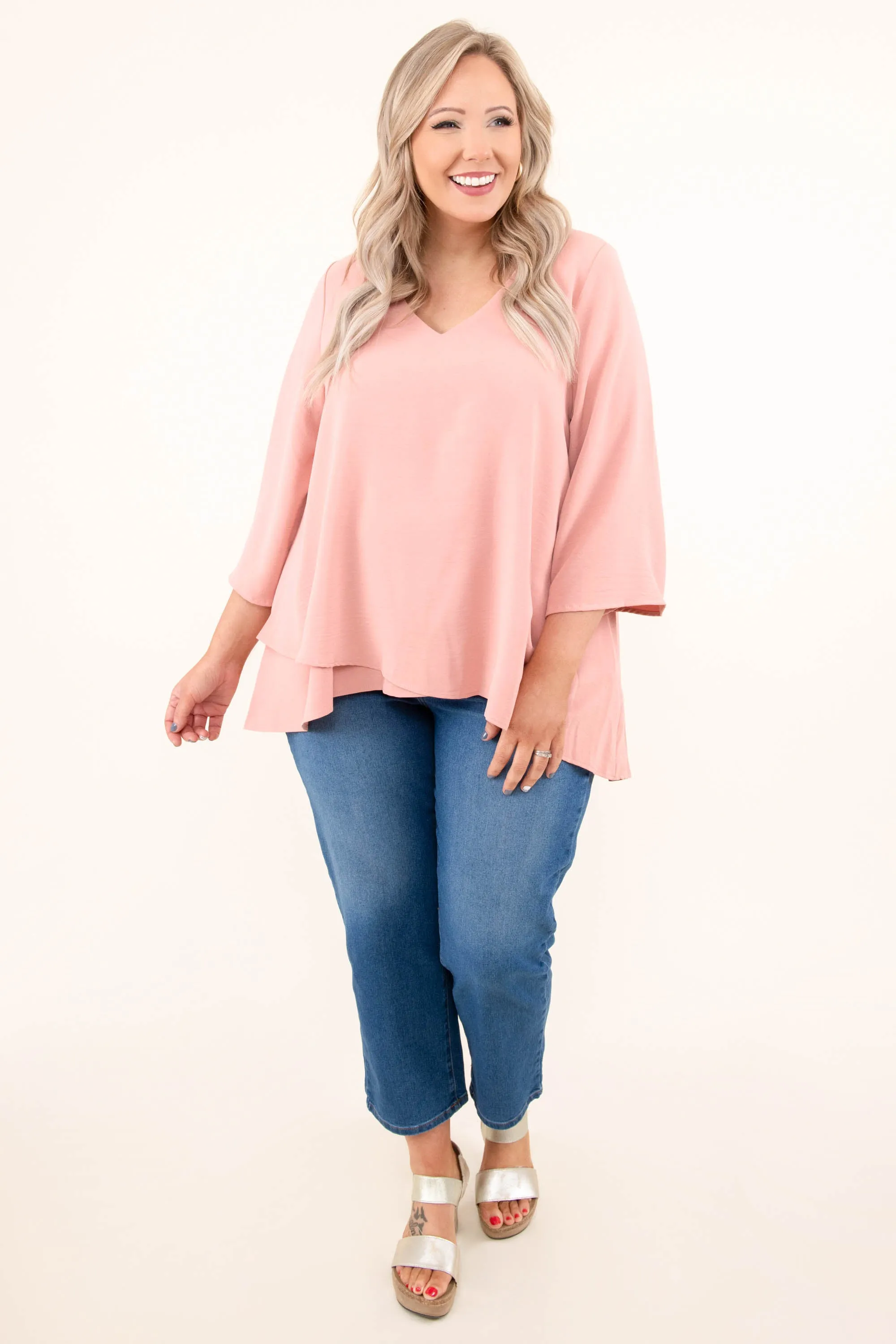 Treasured Moments Top, Mauve