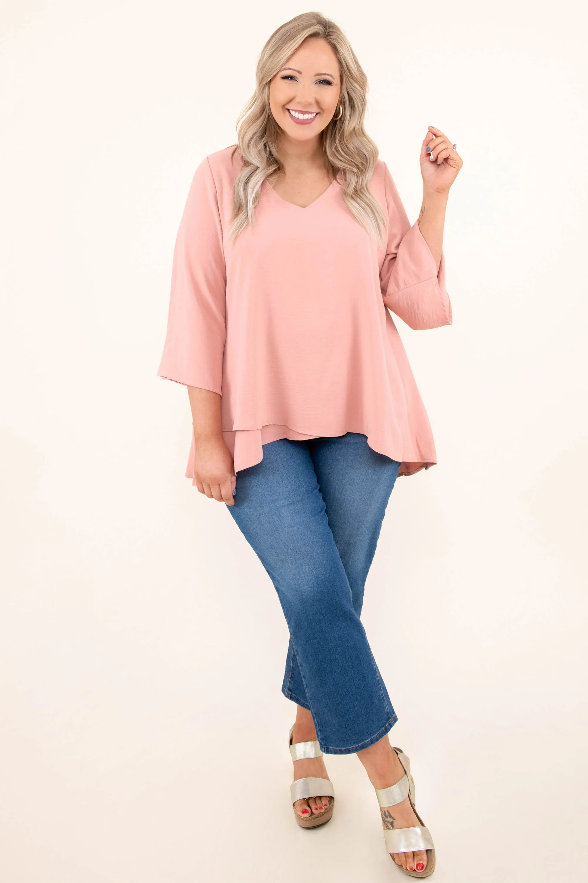 Treasured Moments Top, Mauve