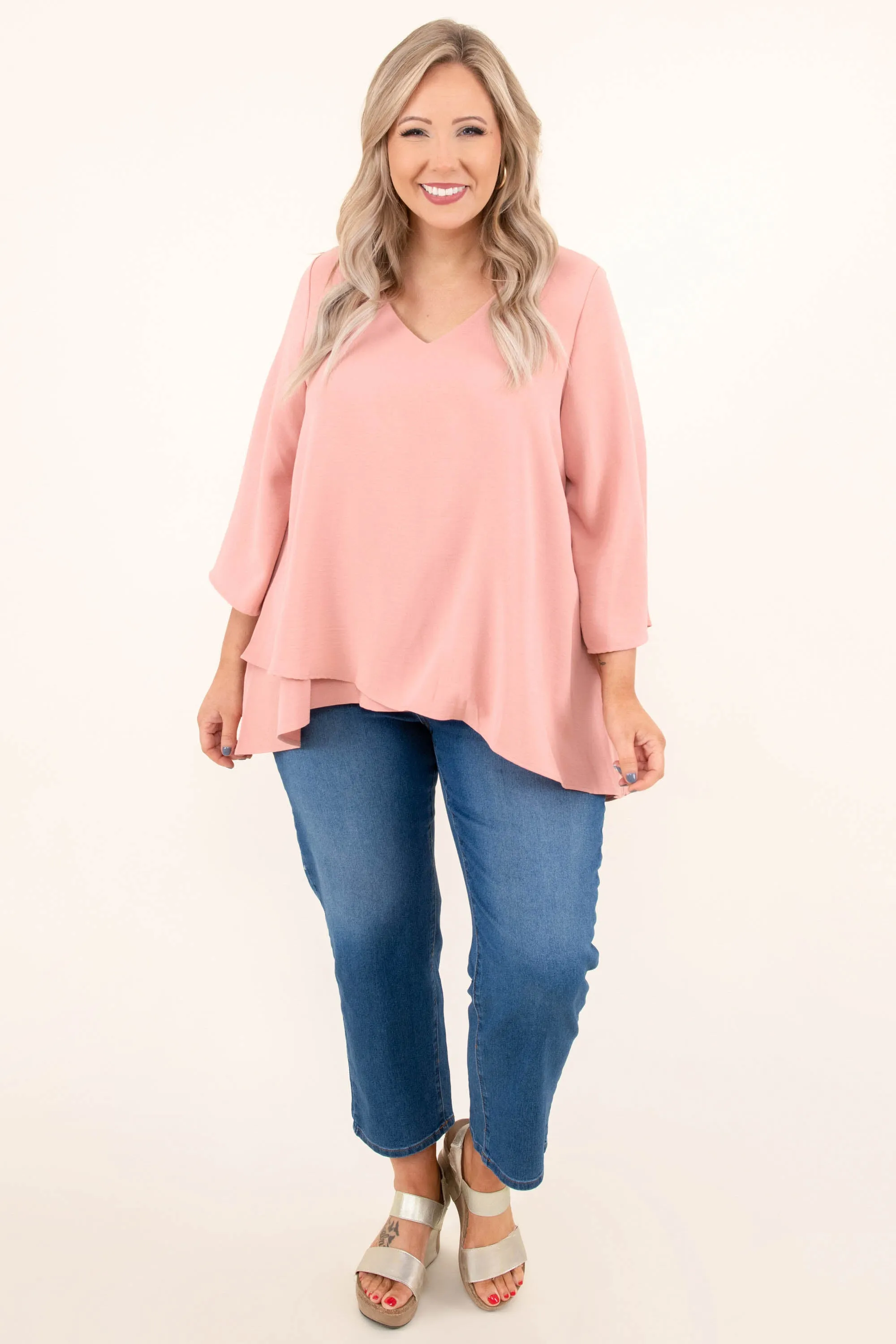 Treasured Moments Top, Mauve