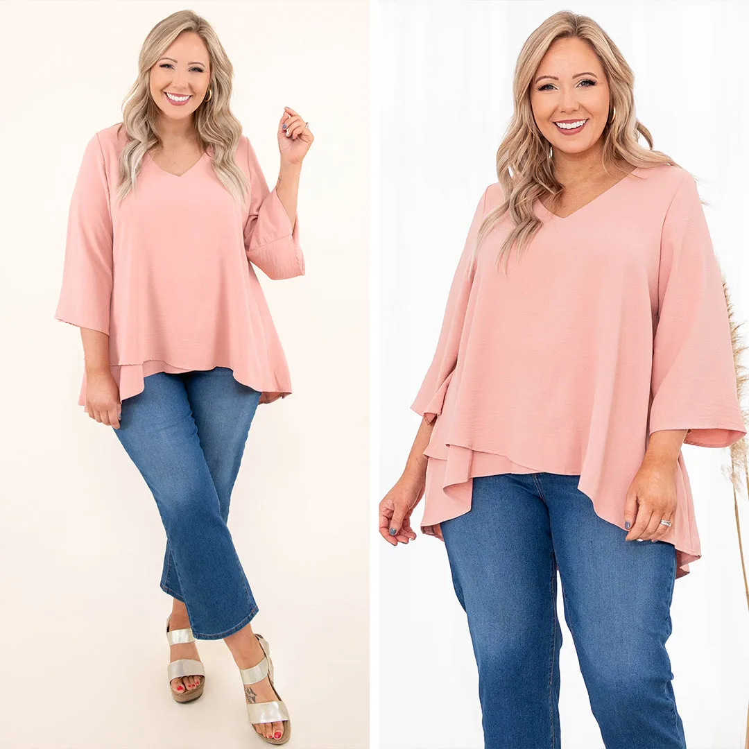 Treasured Moments Top, Mauve