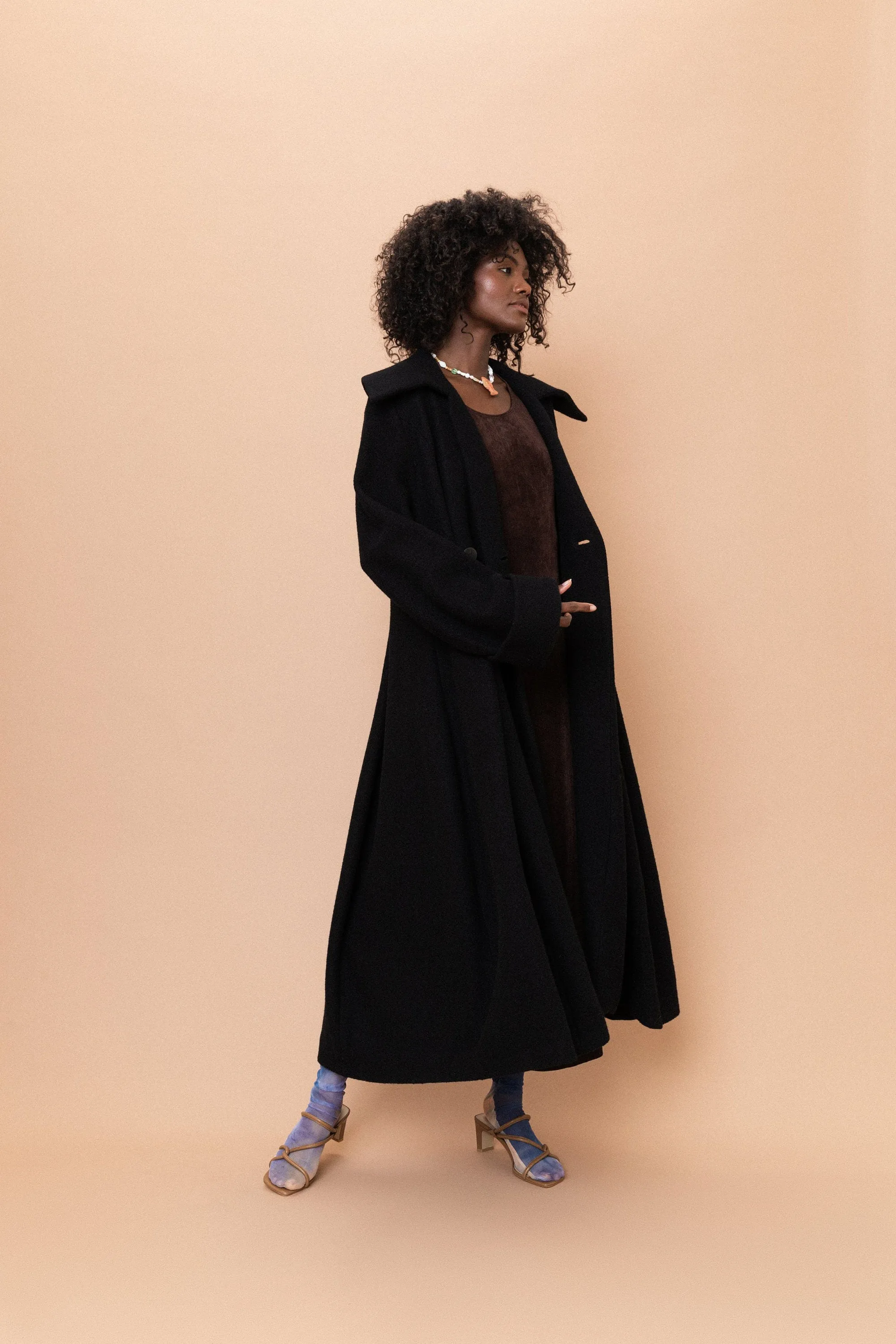 Ute Winkel Black Blanket Coat (M/L)