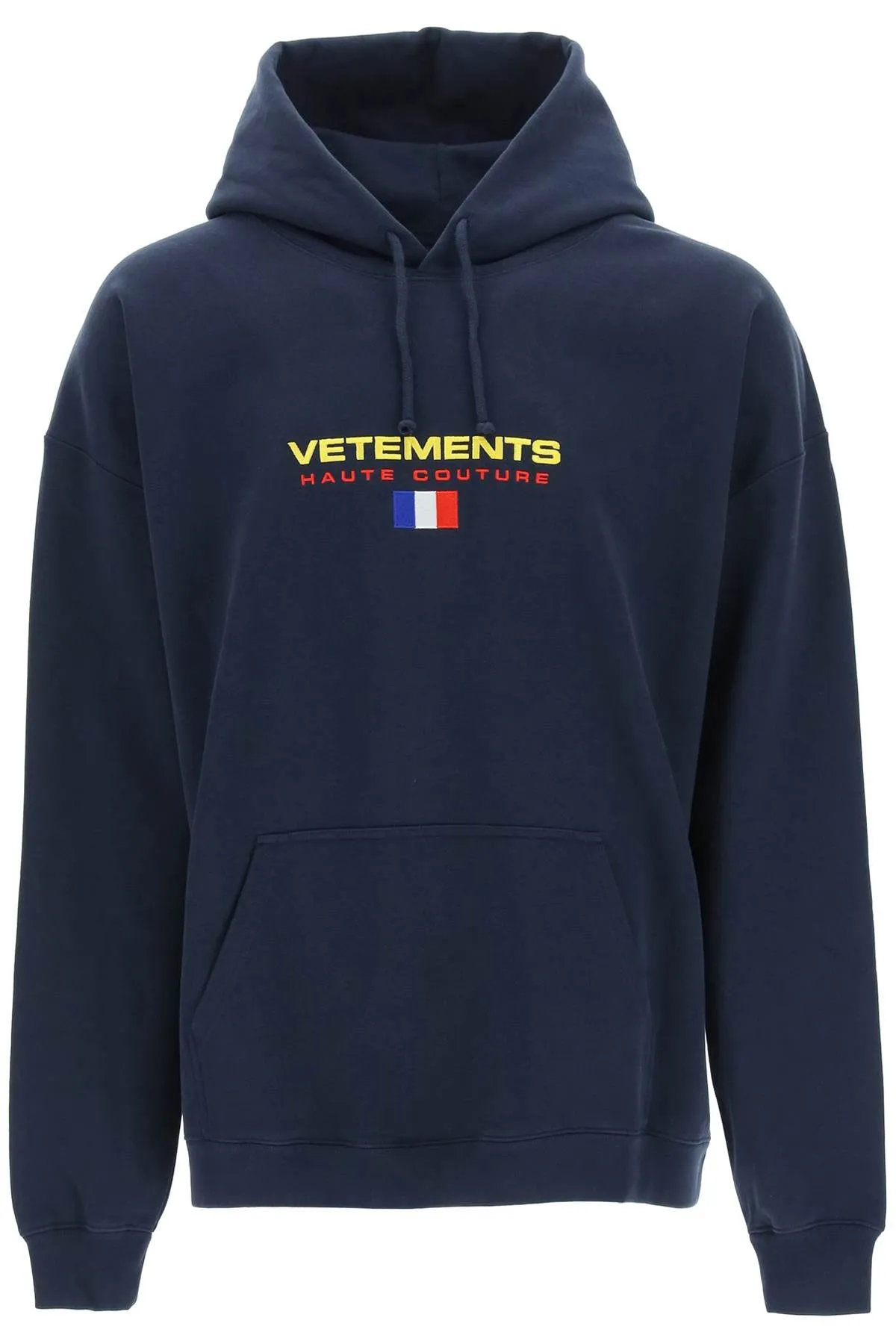 Vetements Logo Embellished Drawstring Hoodie