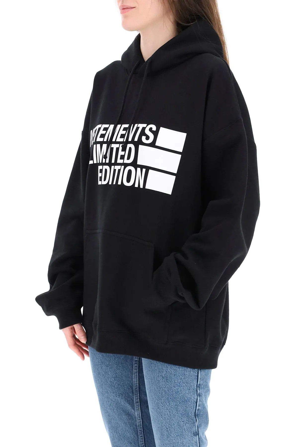 Vetements Logo Printed Oversized Hoodie