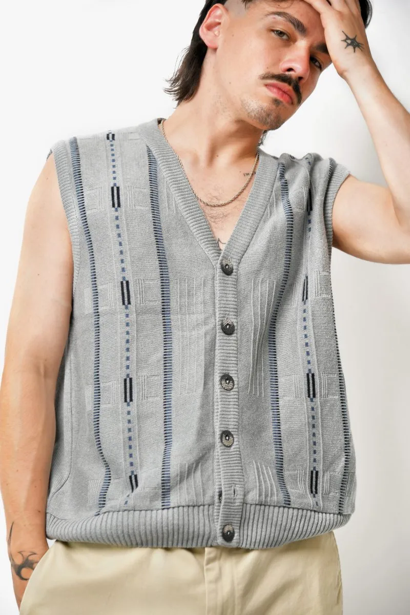 Vintage sweater vest grey