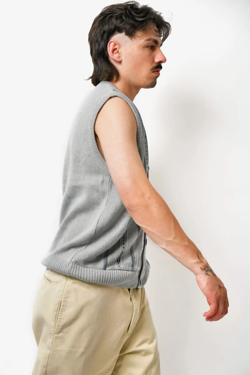 Vintage sweater vest grey