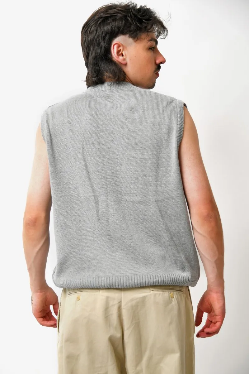 Vintage sweater vest grey