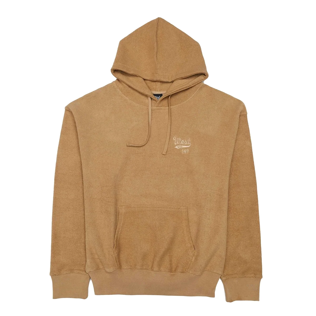 West NYC Reverse Terry Hoodie Brown