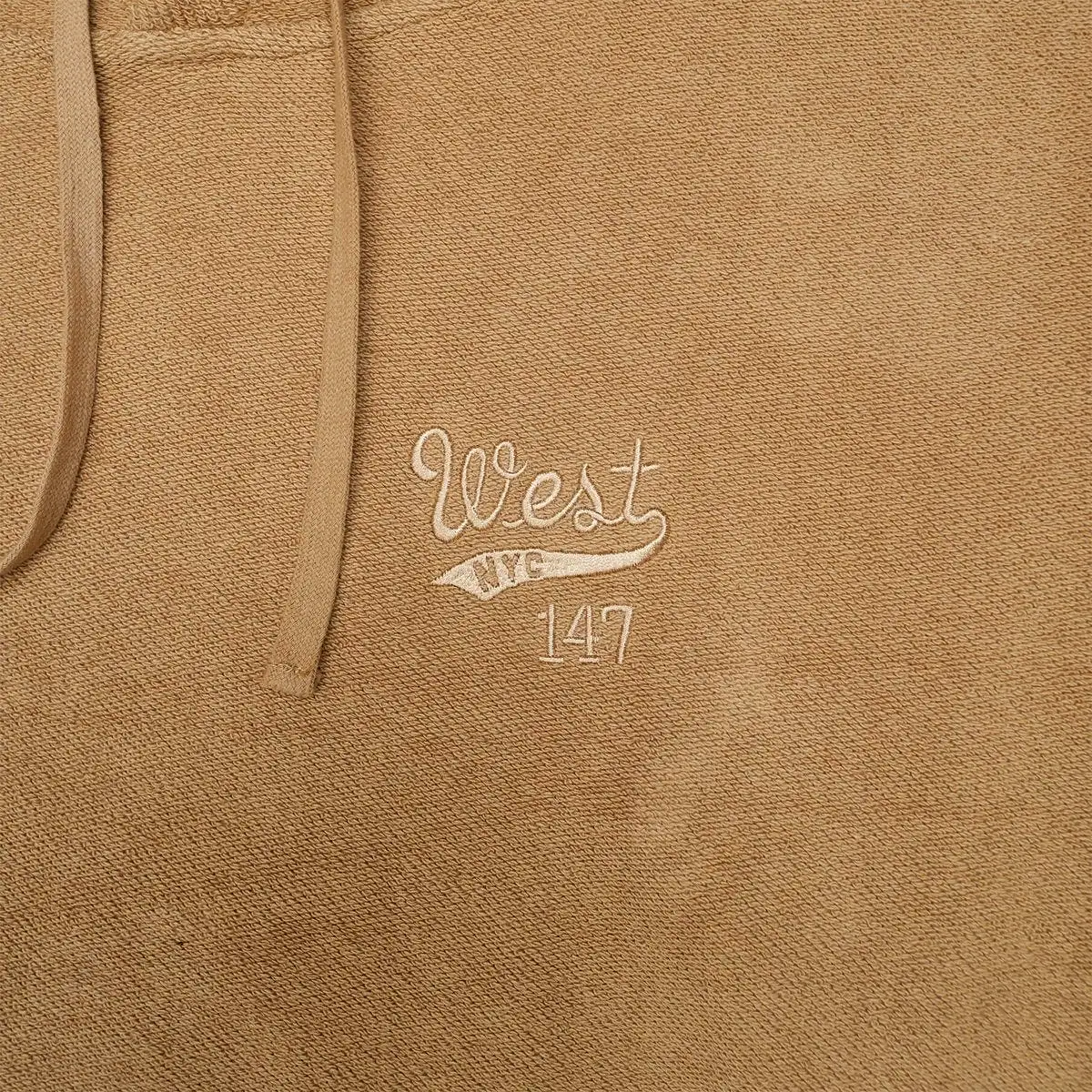 West NYC Reverse Terry Hoodie Brown