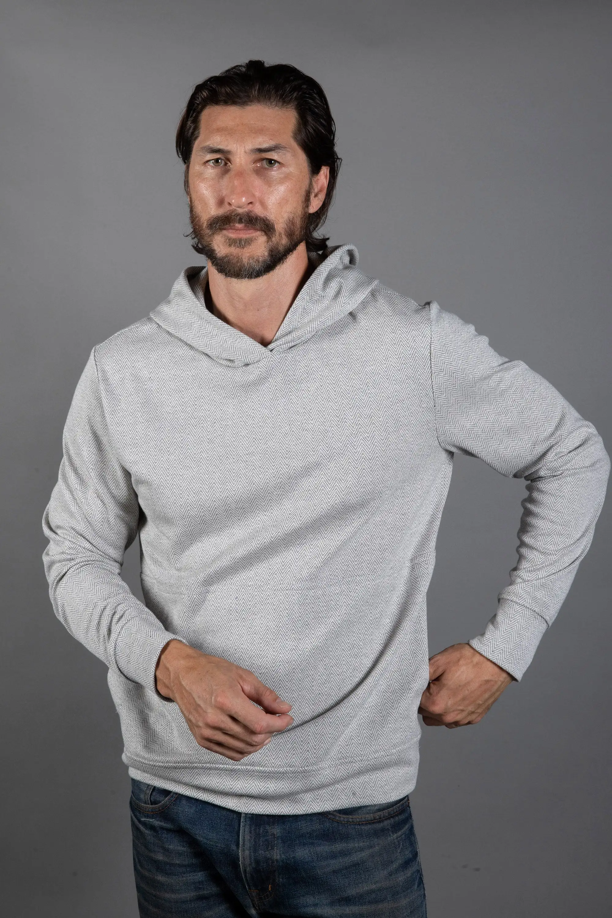 Westin Herringbone Kangaroo Hoodie