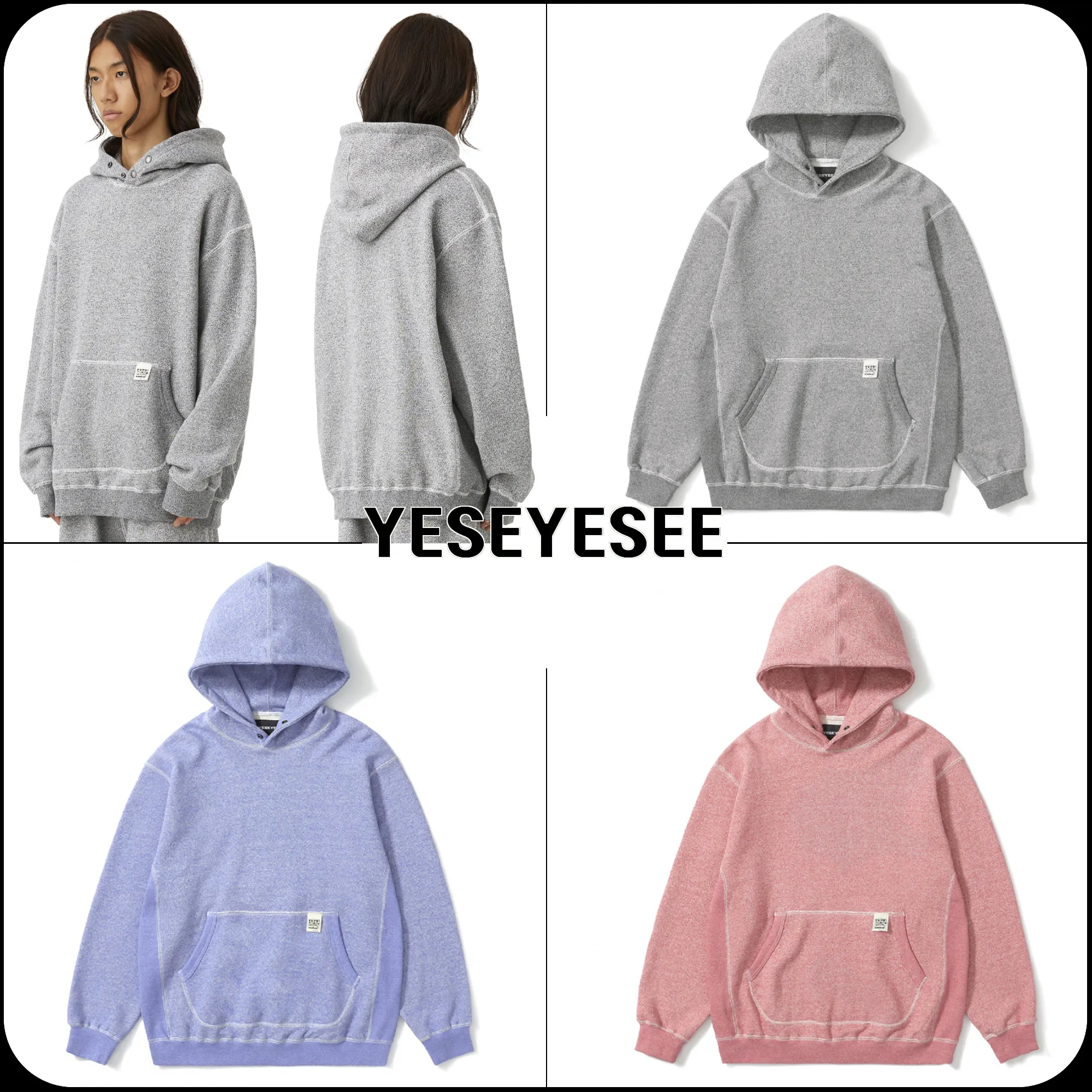 YESEYESEE  |[YESEYESEE] ★ Snap Hoodie