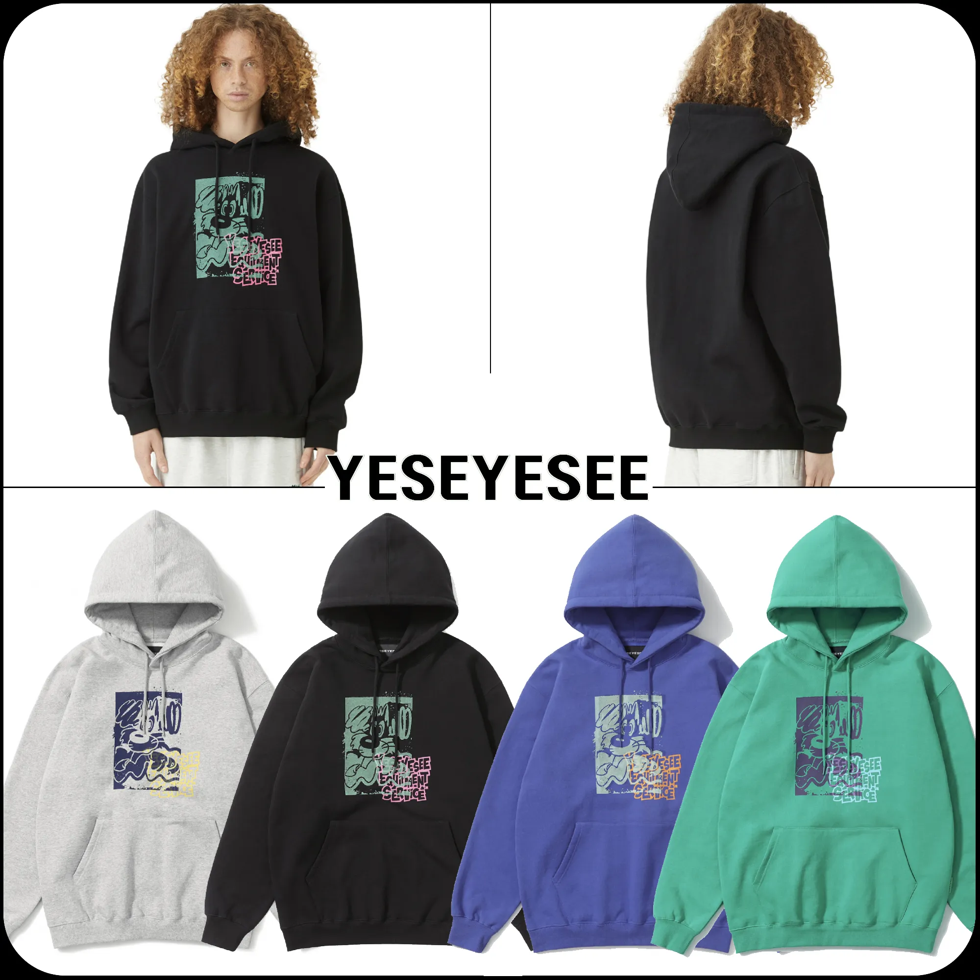 YESEYESEE  |[YESEYESEE] ★Wolf Hoodie