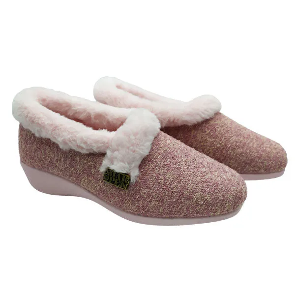 Zapatilla casa rosa de lana Marpen Slippers