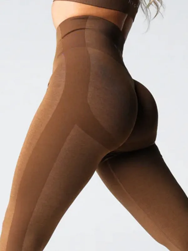 ZASUWA Female Sexy Scrunch Bum Hip-lift Seamless Leggings