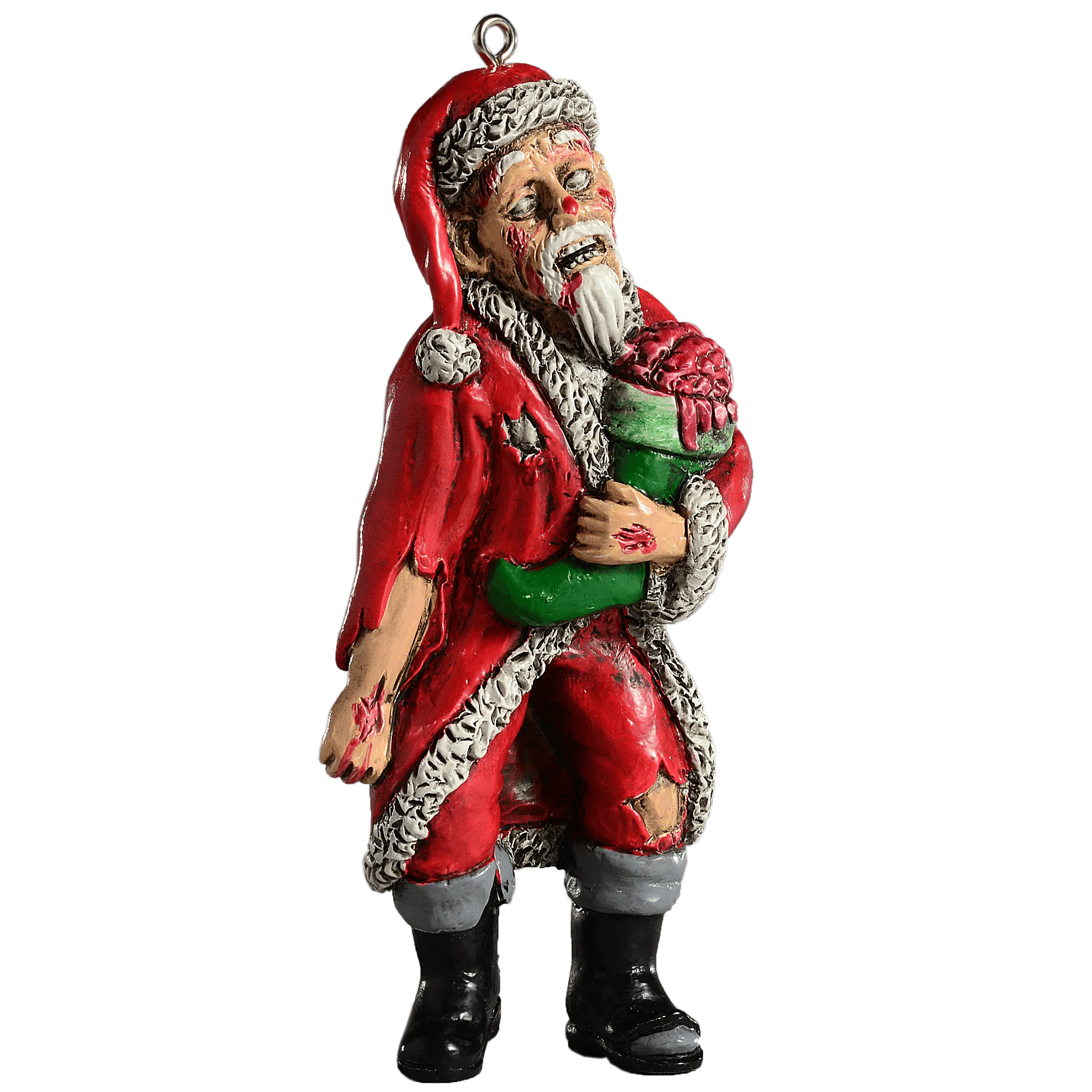 Zombie Santa Ornament